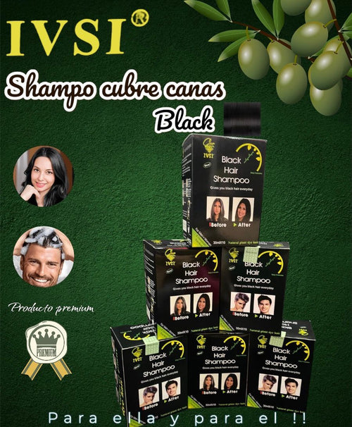 Shampoo Cubre Canas Sachet x 10 🧴 ¡Adiós canas en solo 5 minutos!