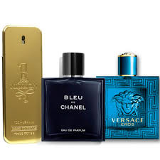 💥 ¡TRIPLE IMPACTO DE ELEGANCIA Y PODER! 💥 Combo Exclusivo: One Million + Bleu de Chanel + Versace Eros