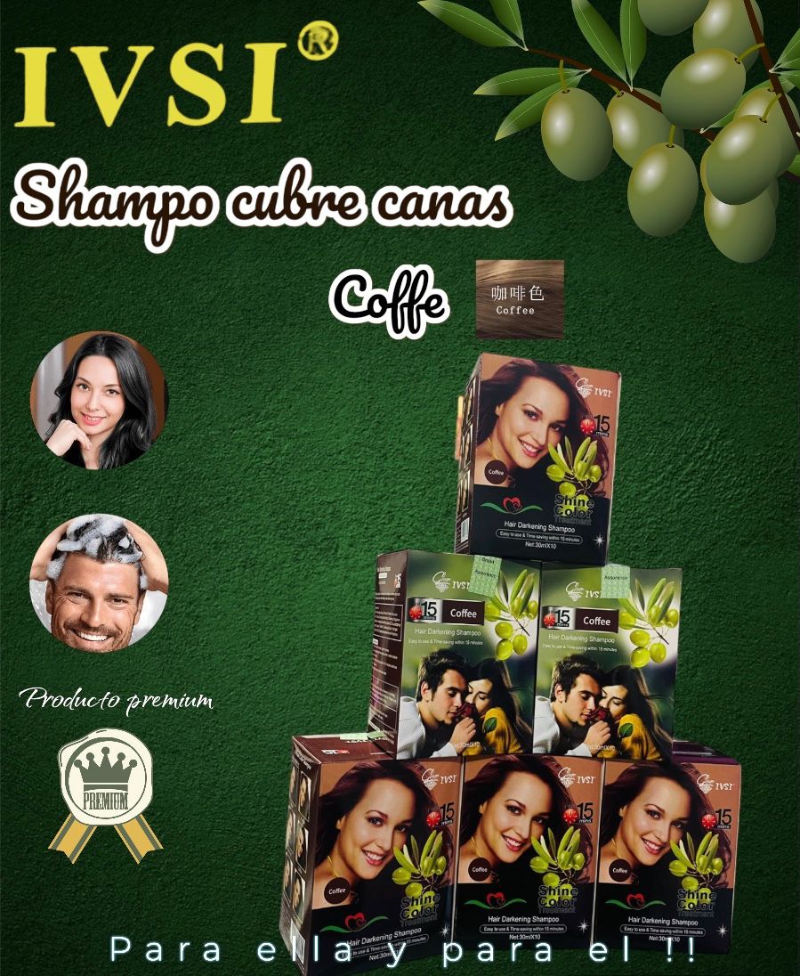 Shampoo Cubre Canas Sachet x 10 🧴 ¡Adiós canas en solo 5 minutos!